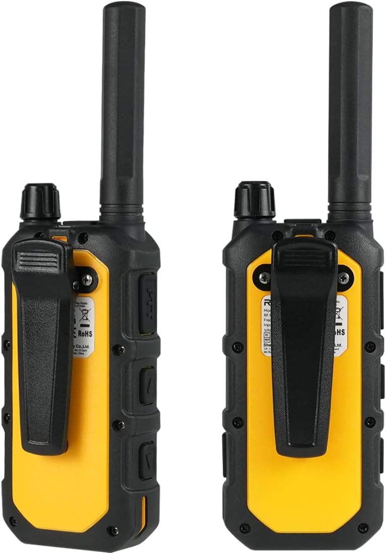 Retevis RB48PLUS GMRS Walkie Talkies Long Range,IP67 Waterproof 2 Way Radio | Repeater Capable, Dual PTT, Vibration Alert, NOAA, SOS, for Hurricane Preparedness, Emergency Communication, Outdoor, 2 Pack