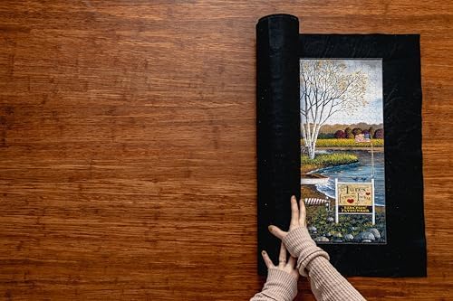 Buffalo Games - Roll-Up Puzzle Mat - Felt Saver Mat, Fits Up to 1500pc