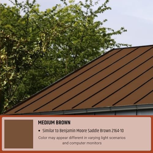 Liquid Rubber Color Roof Sealant - Flat & Metal, White, 1 Gallon | Elastomeric Roof Coating - Waterproof, UV-Stable & Flexible - Compatible with Low-Slope Roofs, Resists Cracking & Chipping