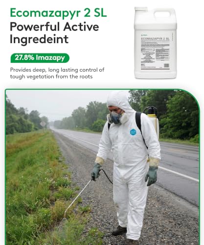 Alligare Ecomazapyr 2 SL Herbicide - Broad-Spectrum Brush & Weed Killer for Aquatic & Terrestrial Areas - Grass and Weed Killer for Trees, Brush, Emergent Aquatic Vegetation - 27.8% Imazapyr, 1 Quart