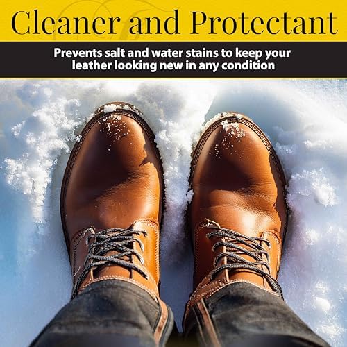 Fiebing's Leather Cleaner & Conditioner (8 oz) - All Purpose Wax-Free Color Safe Formula Protects & Strengthens All Leather - Prevents Molding