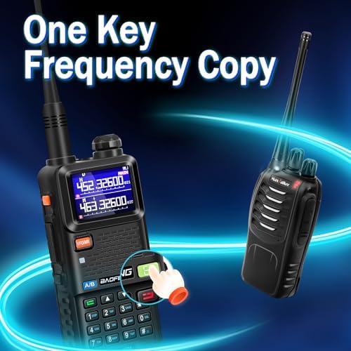 BAOFENG Radio UV-5RM Ham Radio Handheld 10W Walkie Talkie Long-Range 4Pack | Two Way Radio, 2500mAh Battery, Type-C Charging, Programming Cable