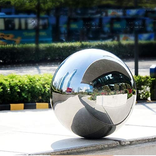 Stainless Steel Gazing Ball, 6 Pcs 50-150 mm Mirror Polished Hollow Ball Reflective Garden Sphere, Floating Pond Balls Seamless Gazing Globe for Home Garden Ornament Decorations (6 Pcs Mix)