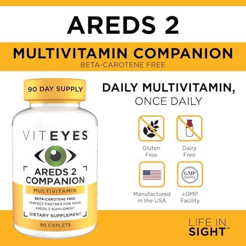 Viteyes Classic AREDS 2 Companion Multivitamin Supplement, Comprehensive Multivitamin Formula for AREDS 2 Users, 90 Capsules
