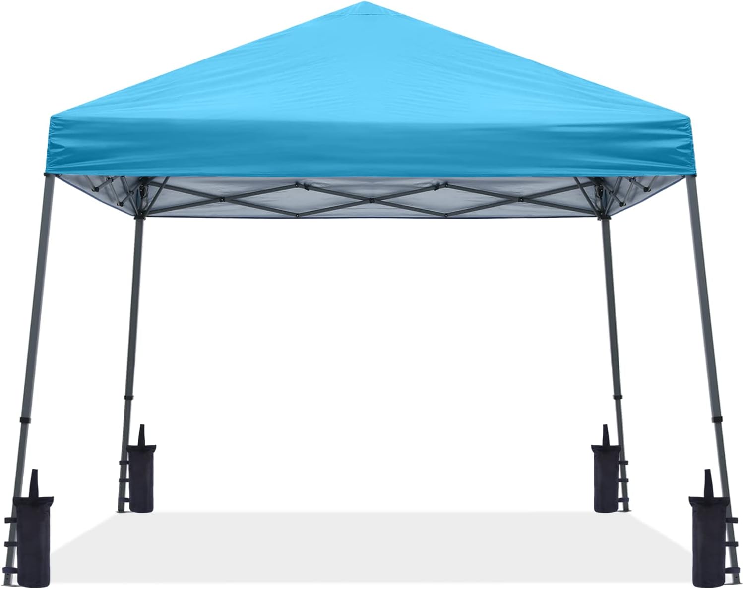 ABCCANOPY 11x11 Pop Up Canopy Tent, Stable Slant Leg Outdoor Shade, Black
