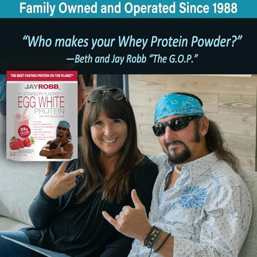 JAYROBB Vanilla Egg White Protein 24 oz, 1.5 Pound Bag