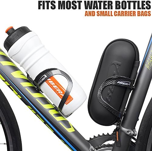 Ibera Bike Water Bottle Holder, Quick Access Water Bottle Holders for Bike with Firm Grip, Lightweight Aluminum Cage, Fits Standard & Oversized Bottles, Stylish Easy Mount Bikes Bottle Holder