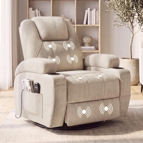 Flamaker Rocking Chair Recliner Chair with Massage, Rocking Chair Nursery