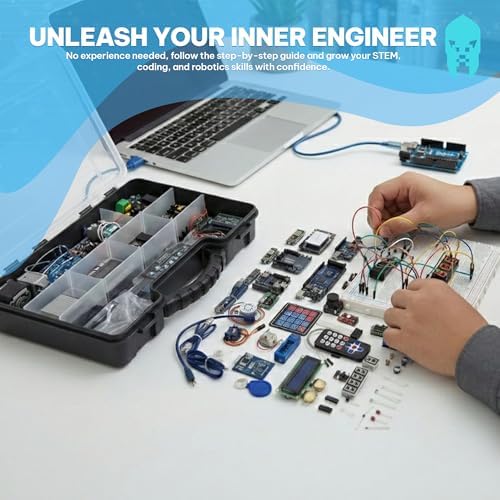 GAR Monster Starter Kit for Arduino - Robotics & IoT Development | Comprehensive 5-Board Set: Uno R3, Mega 2560, Nano V3, ESP32 WiFi+BT