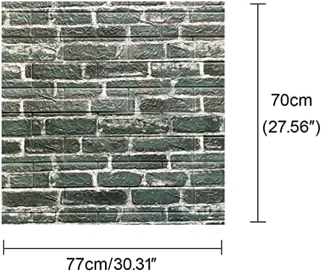3D Self Adhesive Foam Wall Panels, 10 Tiles Cover 57 sq feet, Peel and Stick Brick Wallpaper for Living Room Bedroom Wall Decoration
