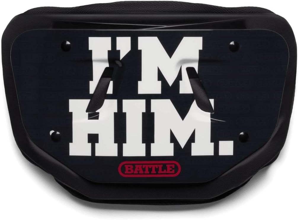 Battle Sports Novelty Football Back Plate, Kids, Adults