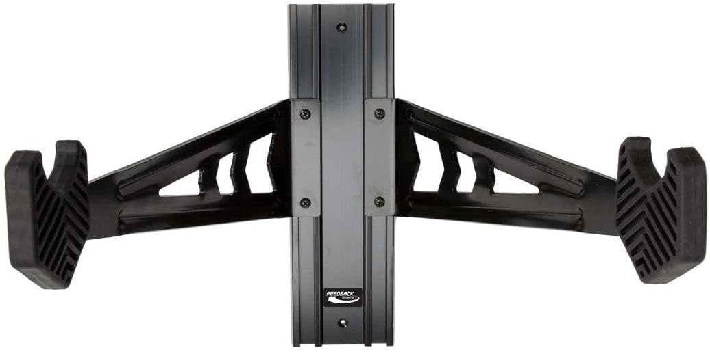 Feedback Sports Velo Wall Rack Bike Hangar Mount Storage, Adjustable Arms | Great for garage, apartment or shed storage; soft rubber contact points protect frames and supports bikes up to 70 lb