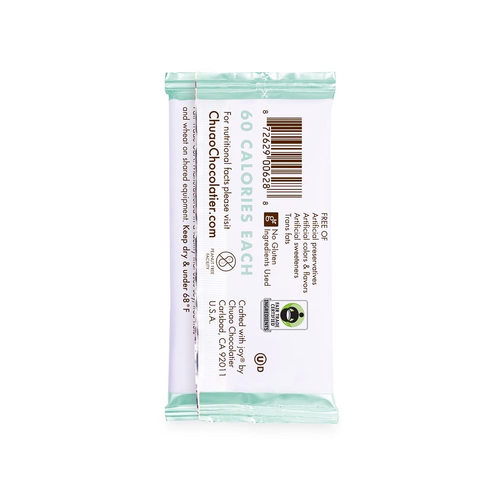 Chuao Chocolatier Salted Chocolate Crunch Dark Chocolate Mini Gourmet Chocolate Bar, 24-Ct. (0.39 oz. each)