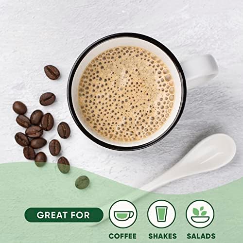Nutiva Organic MCT Oil, Unflavored, 32 Oz, USDA Organic, Non-GMO, Non-BPA, Whole 30 Approved, Vegan, Gluten-Free & Keto, 14g MCT per Serving & Neutral Flavor for Energy Boost to Coffee, Shakes and Salads