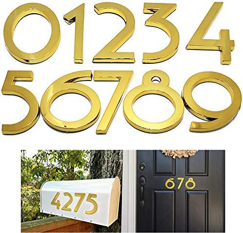 20 Pack Mailbox Numbers 0-9, 2.76 Inch High, Door Address Numbers Stickers for Apartment, House, Room, Office, Cars, Trucks