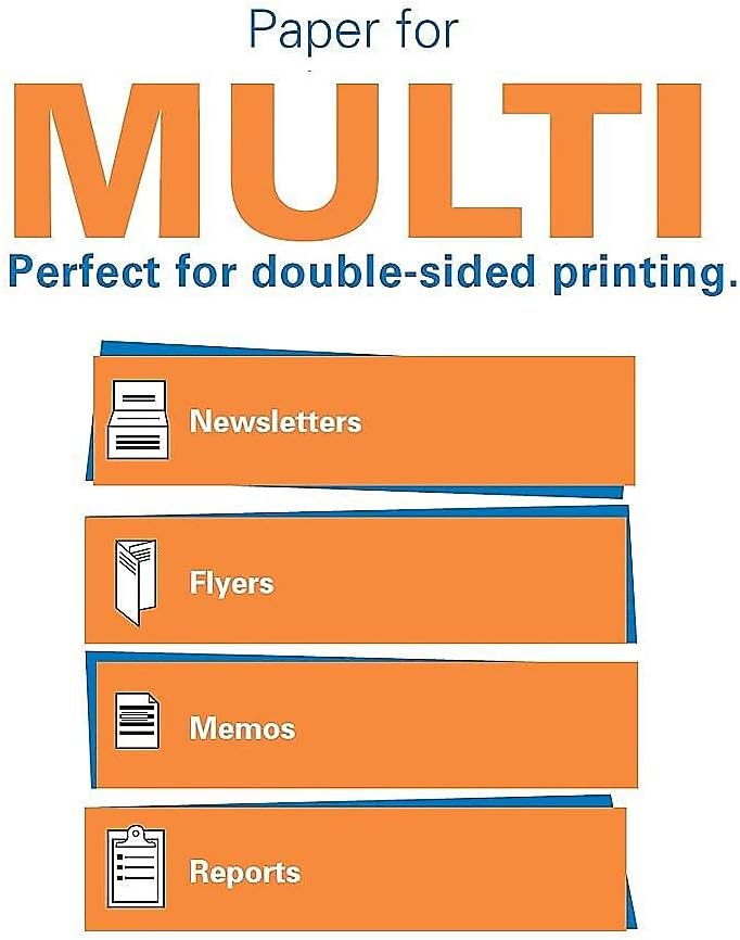 Hammermill Printer Paper, Fore Multipurpose 24 lb Copy Paper, 8.5 x 11 - 1 Ream (500 Sheets) - 96 Bright, Made in the USA