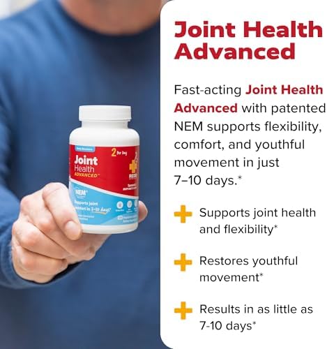 Redd Remedies, Joint Health Advanced, Helps Strengthen Connective Tissue and Cartilage, Fast-Acting Comfort with Boswellia Serrata and Turmeric, 60 Vegetarian Capsules