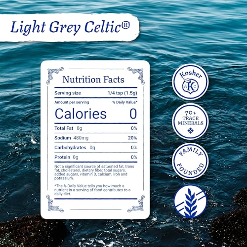 Celtic Sea Salt Light Grey Coarse, Unrefined Mineral Salt, Bulk 5 lb | Bulk coarse crystals with 70+ trace minerals for hydration, finishing, and everyday cooking; hand-harvested, lab tested