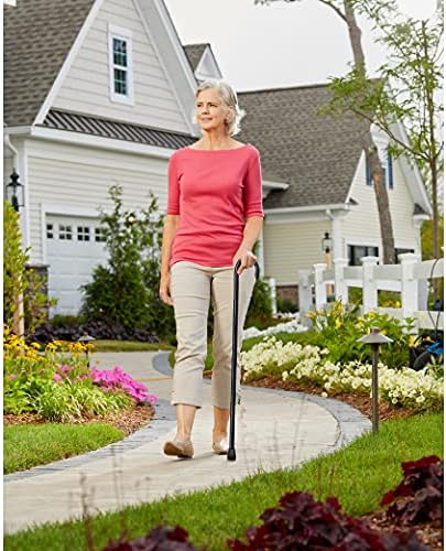 CAREX Solid Wood Walking Cane - Wooden Canes for Men & Women with 250 lb Weight Capacity - 36” Long, 1" Diameter