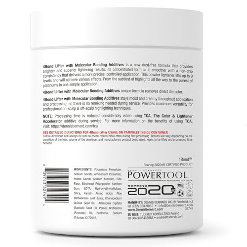 4BOND Premium Hair Bleach Powder Lightener | Blue Based Lightener | Up To 9 Levels Of Lift | Infused with Amino Acids, and Quinoa