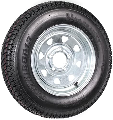 eCustomrim 2-Pack Trailer Tire Rim Assembly ST175/80D13 Galvanized 5 Lug