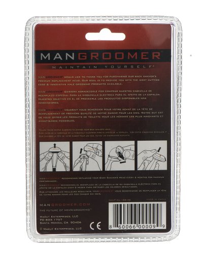 MANGROOMER Do-It-Yourself Electric Back Hair Shaver Premium Replacement Head