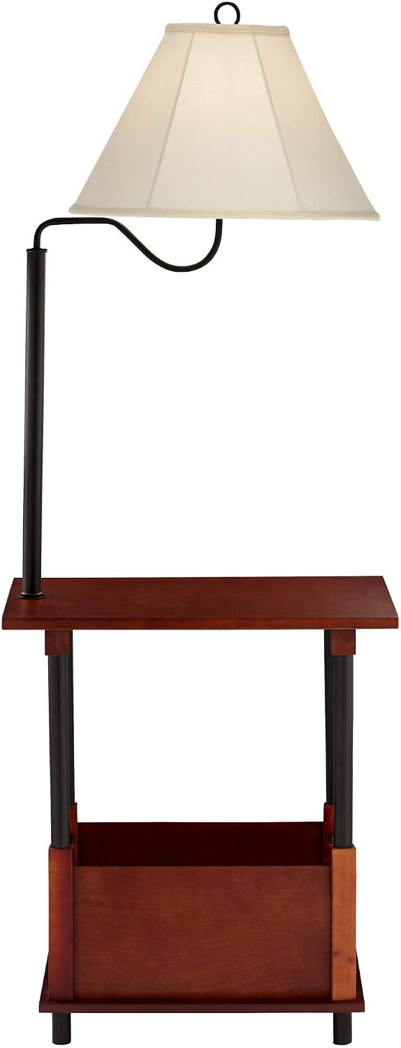 Marville 55" Mission End Table Floor Lamps Set of 2 Living Room