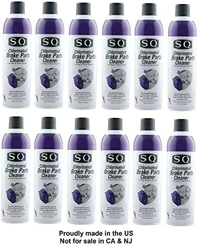 SQ Non-Flammable Brake Parts Cleaners,12 Pack, 19 OZ per can