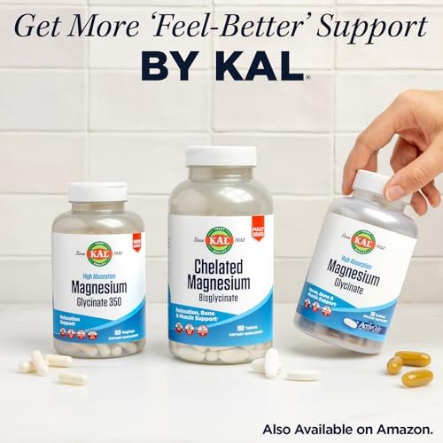 KAL Glucosamine Chondroitin MSM, Joint Support Supplement for Women and Men, 1500mg Glucosamine Sulfate, 1200mg Chondroitin, MSM, Rapid Disintegration, 60-Day Guarantee, 30 Servings, 90 Tablets