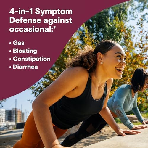 Phillips' Colon Health Daily Probiotic Capsules, 4-in-1 Symptom Defense to Help Defend Against Occasional Gas, Bloating, Constipation, and Diarrhea, Daily Supplement, 90 Count