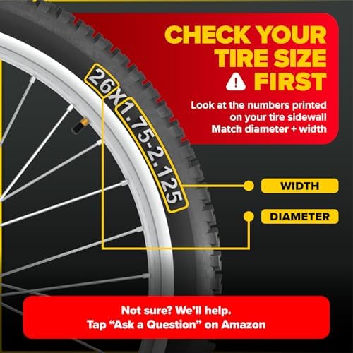 Ultraverse 26" Bike Inner Tubes 26 x 1.75, 1.95, 2.10, 2.125 - Set of 2