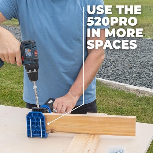Kreg Pocket-Hole Jig - KPHJ520PRO2 - New Model - Premium Carpentry & Woodworking Tool - For Materials 1/2-1 1/2 Inches Thick - Includes 60