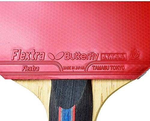 Butterfly B702FL Shakehand Table Tennis Racket | China Series | Powerful Carbon Blade and Rubber Combination with Racket Case | Recommended for