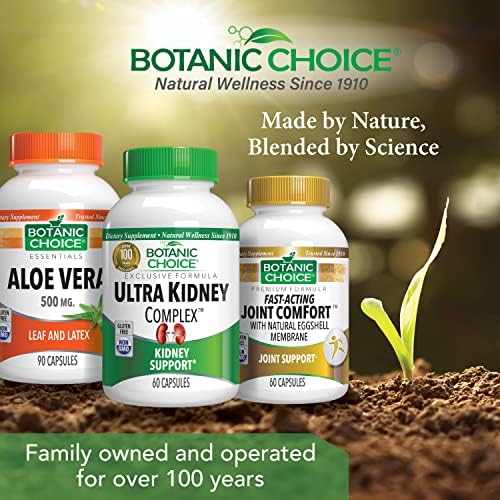 Botanic Choice Ultra Kidney Complex Kidney Support Supplement, 60 Capsules | Supports kidney health and helps flush toxins with milk thistle