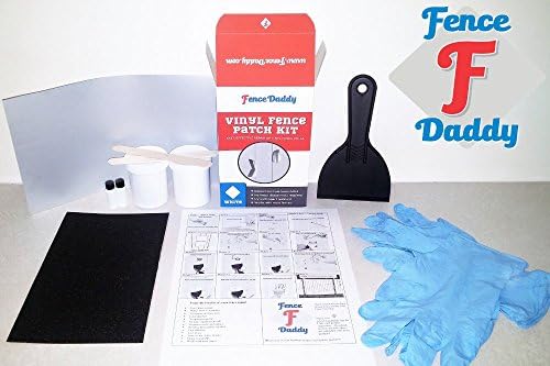 Vinyl Fence Post Repair Kit (Alternative to Replacement Vinyl Fence Panels, Posts, Pickets, Sections, Rails and Parts) White Fence Daddy Kit