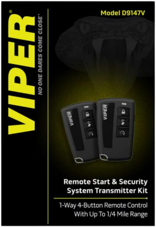 Viper D9147V 1-Way 4-Button Remote Start & Security System Transmitter Kit