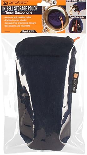 Protec Tenor Sax In-Bell Storage Pouch For Neck, Mouthpiece, & Other Accessories (A313)