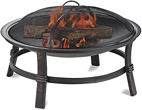 Endless Summer WAD15121MT Brushed Copper Wood Burning Outdoor Firebowl
