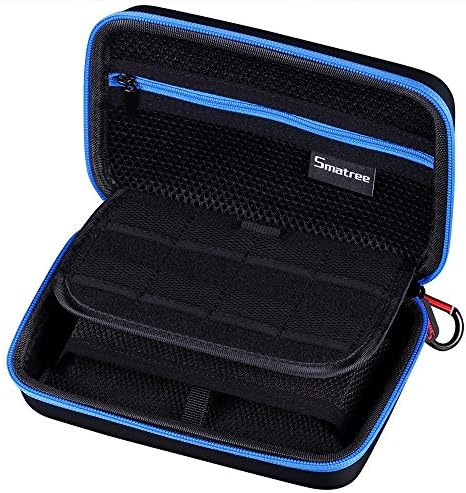 Smatree Carrying Case for Nintendo 3DS XL/2DS XL | Hard Protective Shell Travel Case for Nintendo New 3DS - Super NES Edition-Black/Red