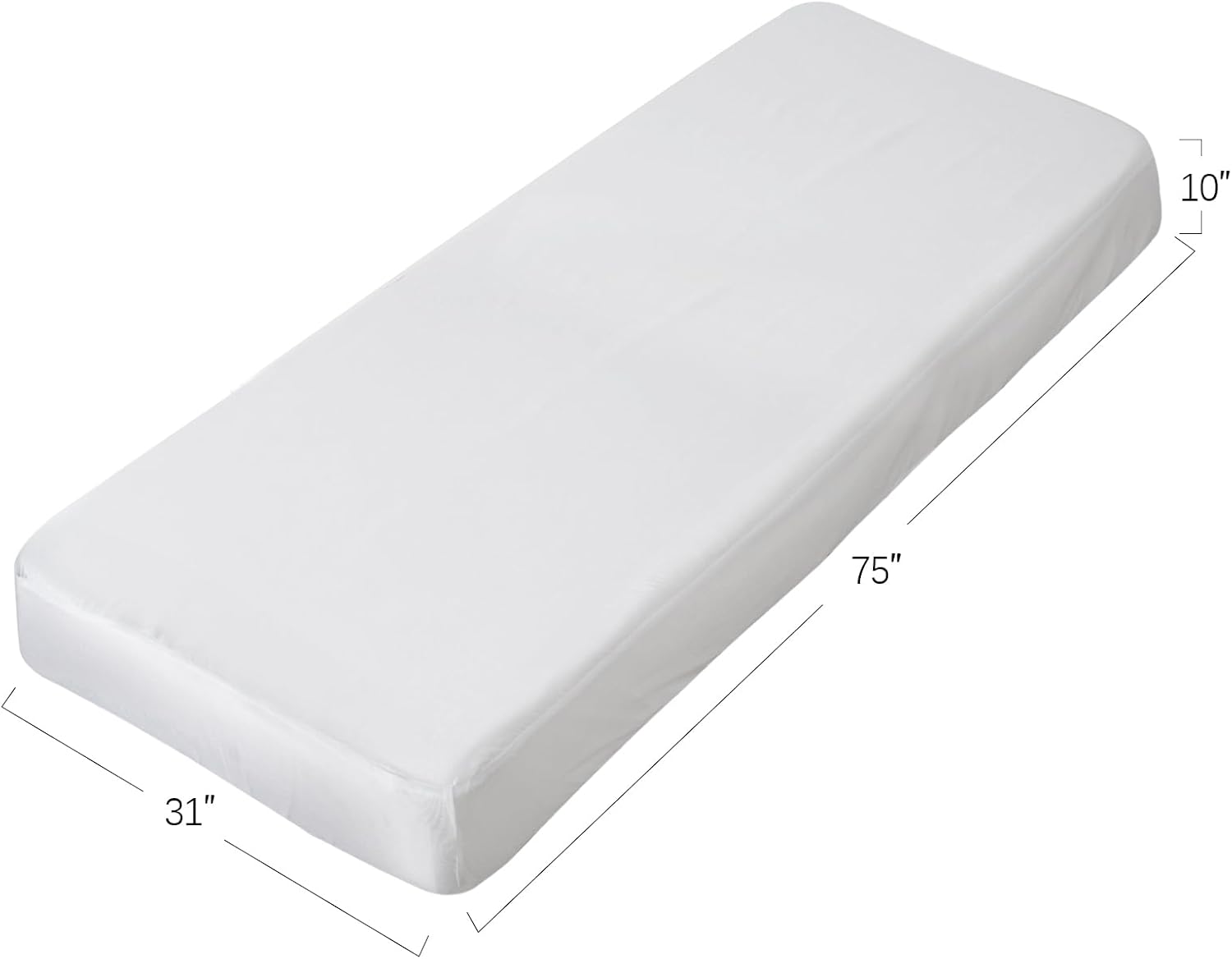 2 Pack Hospital Bed Sheets Fitted 36’’×84’’×14’’ Hospital Bed Sheet, Grey | Fit for Home & Hospital Care Beds, Shrinkage & Stain Resistant RV Twin Sheets for RV Twin/Bunk Mattress
