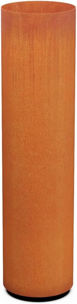 Plantercraft Large Round Planters for Outdoor Plants - 24 Inch Corten Steel Planter for Patio
