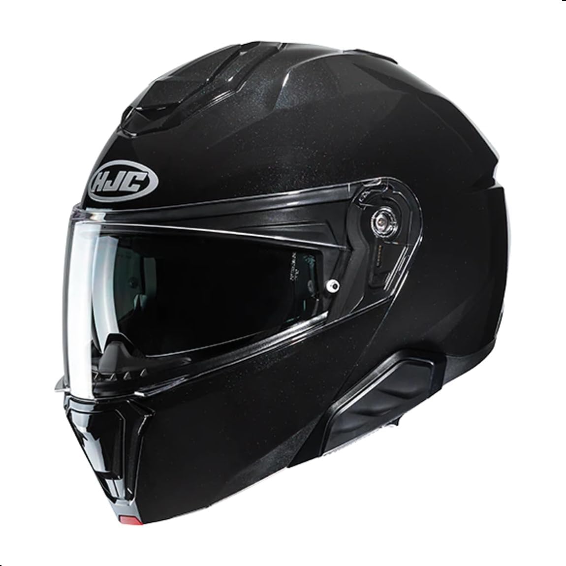 HJC i91 Solid Modular Motorcycle Helmet with HJ-33 Pinlock Shield, DOT Approved (Semi Flat Black, Medium)