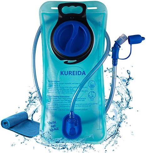 KUREIDA Hydration Bladder 2L-3L, Leak Proof Water Reservoir, BPA Free, Wide Opening