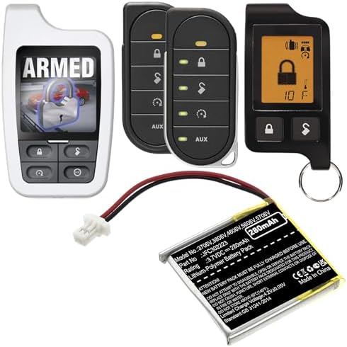 Remote Start Battery fits Viper Python Clifford,3706V,3806V,4606V,5606V,5706V,7941X 7756X 7756V 3706 4706, JFC302223 Battery NiMH