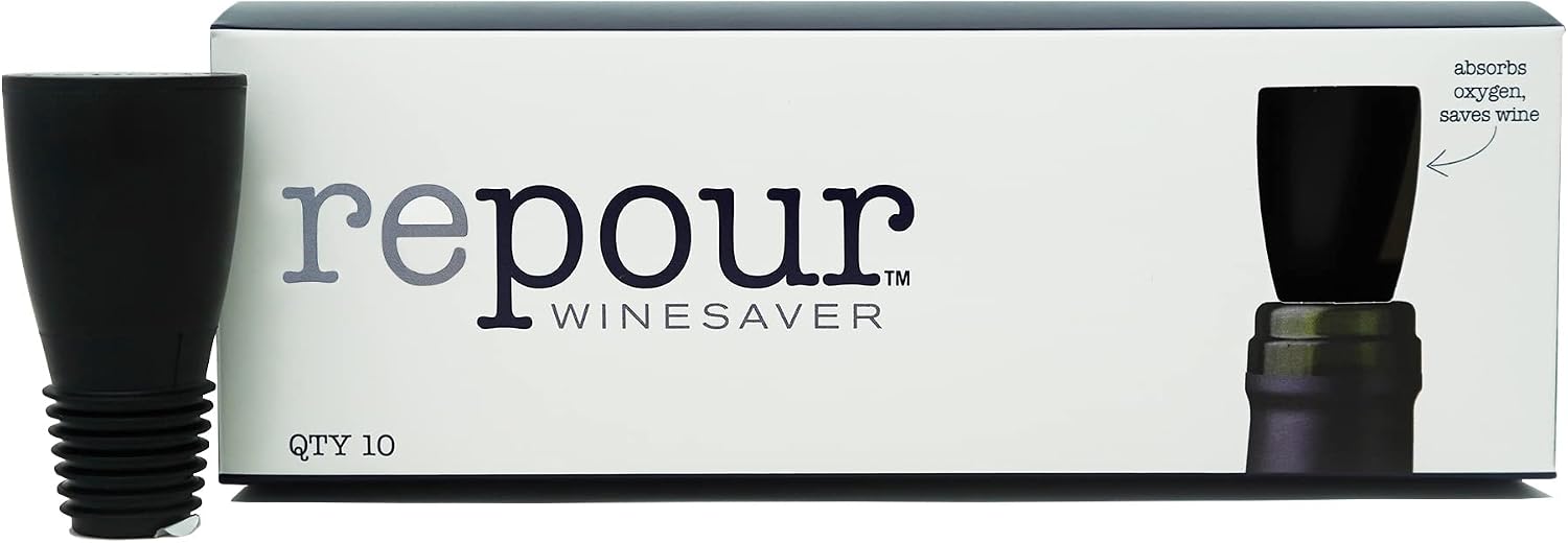 Wine Saver - Wine Preserver and Stopper - Removes Harmful Oxygen from your Wine Simply and Effectively - Indigo Blue 4 Pack