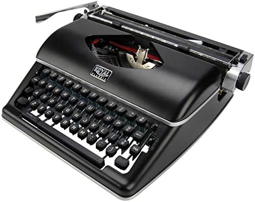 Royal Consumer Information Products Classic Retro Manual Typewriter (Black), Model Number: 79104P | Portable mechanical operation