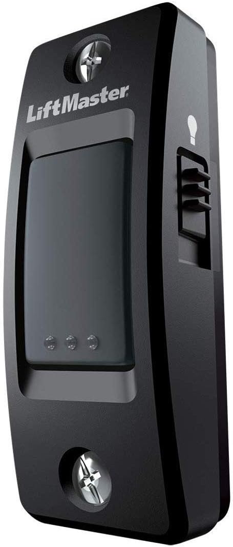 LiftMaster 883LMW Wall-Mounted Wired Push Garage Door Opener and Doorbell Button with Light Button - Compatible only with Security+ 2.0 Garage Door