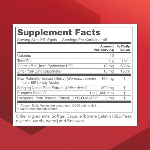 Protocol for Life Balance Ortho Prostate - Men's Prostate Health Supplement* - with Saw Palmetto Extract