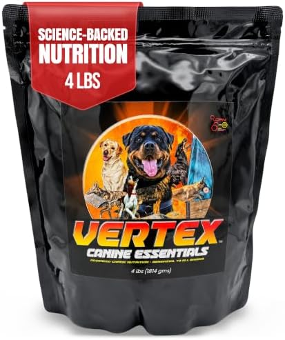Vertex Canine Essentials High-Performance Dog Supplement -Active Dogs 10lbs