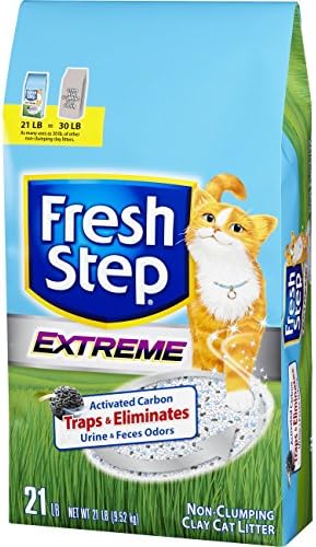 Fresh Step Extreme Clay, Non Clumping Cat Litter, Scented, 21 Pounds